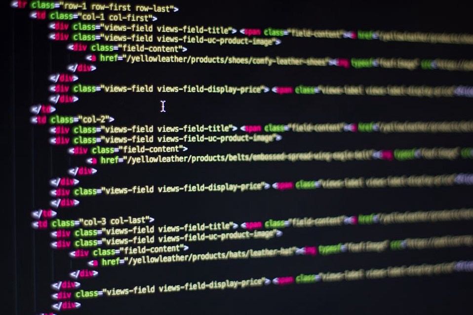 Early academic website with HTML source code visible