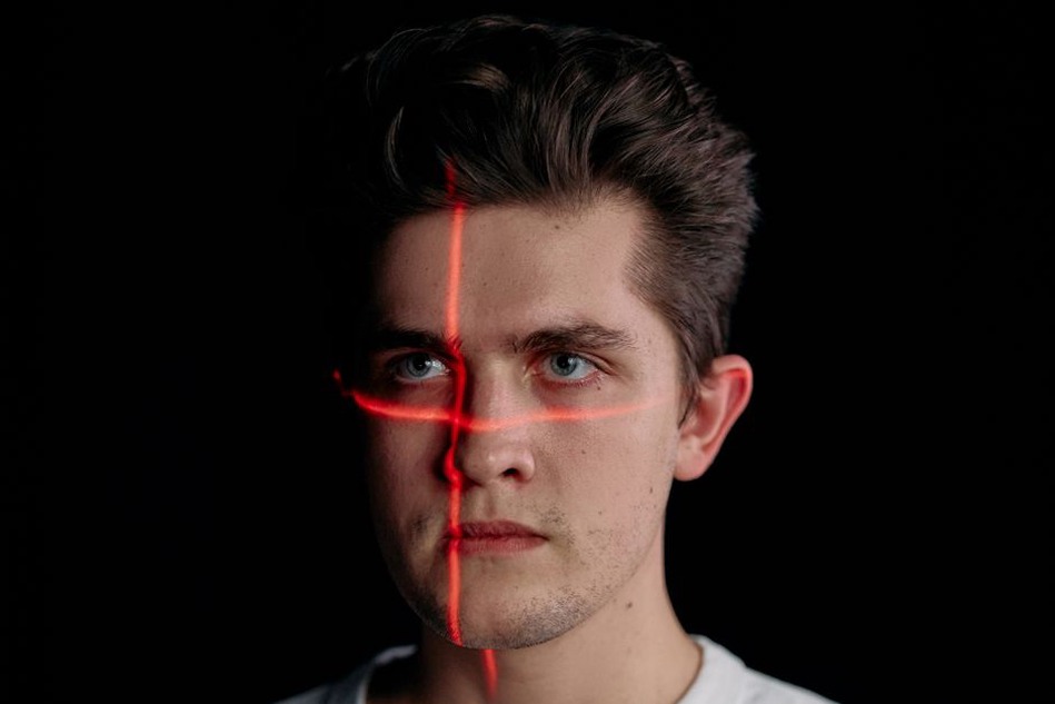 A face camera positioned for consistent image capture