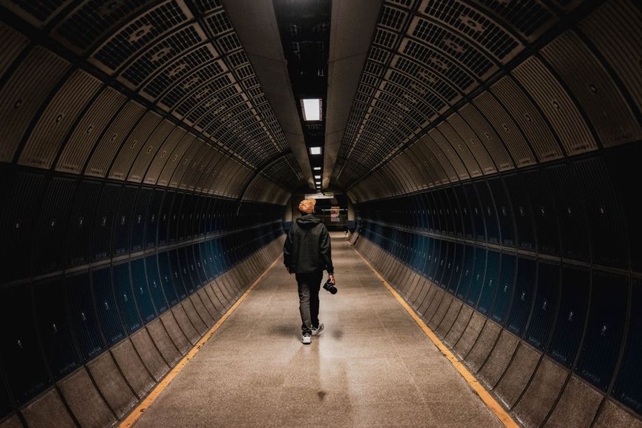 Walking posture captured across successive video frames