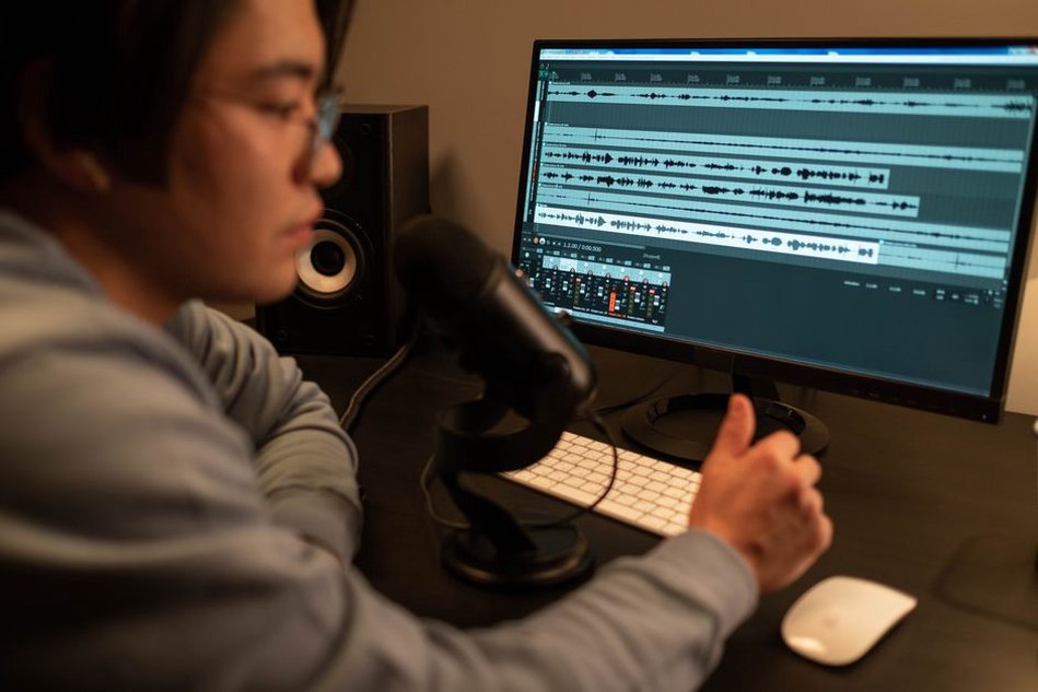 Spectrograms used to inspect synthetic voice quality