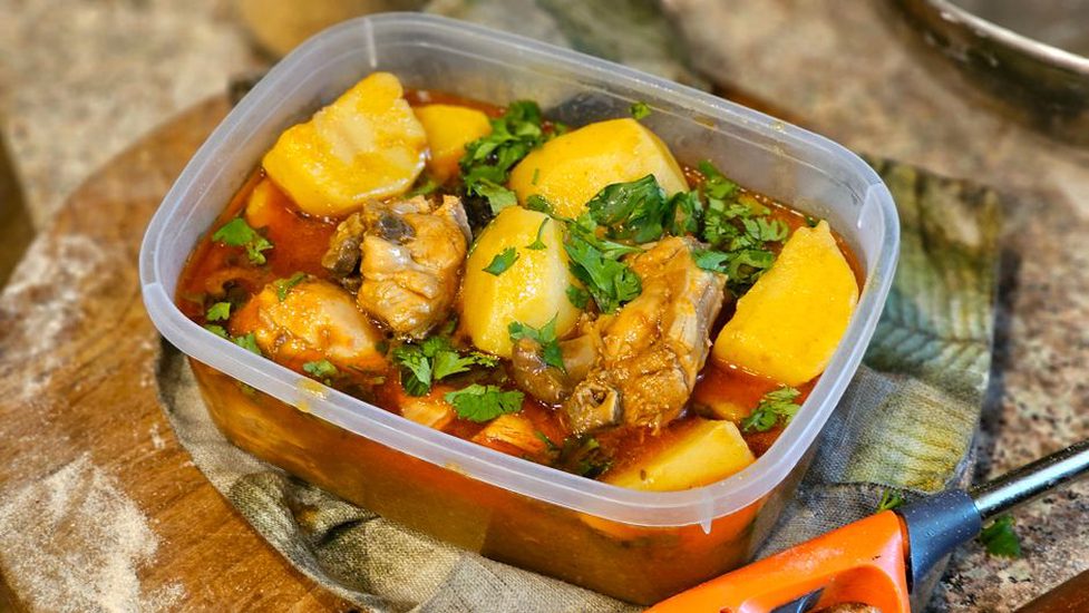 Dated soup portions ready for a later meal