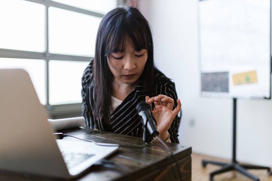 Transcription work pairs recordings with written utterances